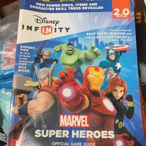 Disney Marvel Super Heroes Guide with Red and Blue Cover